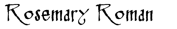 Rosemary Roman font preview